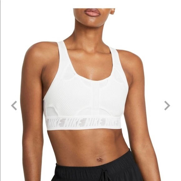 Nike Ultrabreathe Women's Large Off White Medium-support Non-padded Sports Bra - Picture 7 of 8